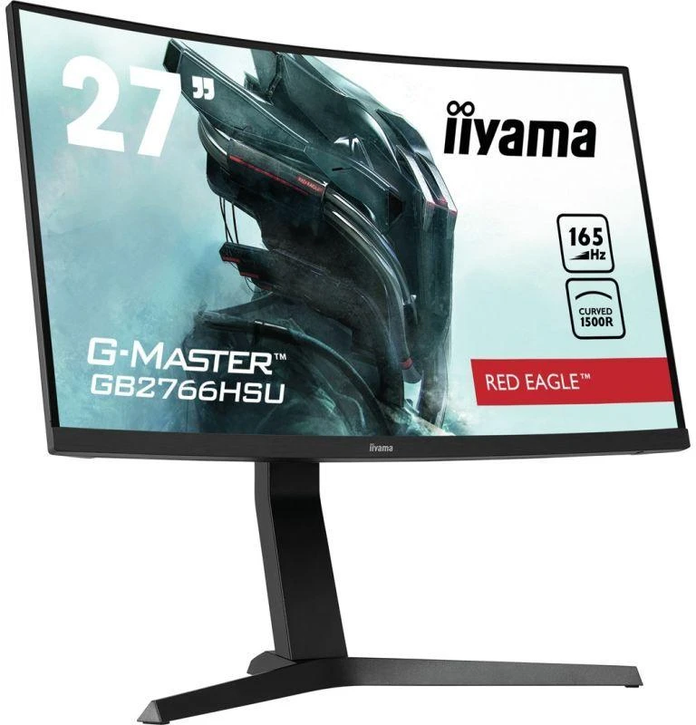 IIYAMA GB2766HSU-B1 27 colių ETE VA FHD Curved Gaming 1500R 16:9 3000:1 250cd/m2 1ms 2xHDMI