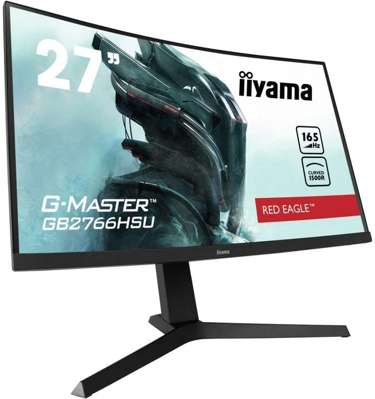IIYAMA GB2766HSU-B1 27 colių ETE VA FHD Curved Gaming 1500R 16:9 3000:1 250cd/m2 1ms 2xHDMI