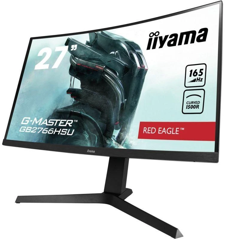 IIYAMA GB2766HSU-B1 27 colių ETE VA FHD Curved Gaming 1500R 16:9 3000:1 250cd/m2 1ms 2xHDMI