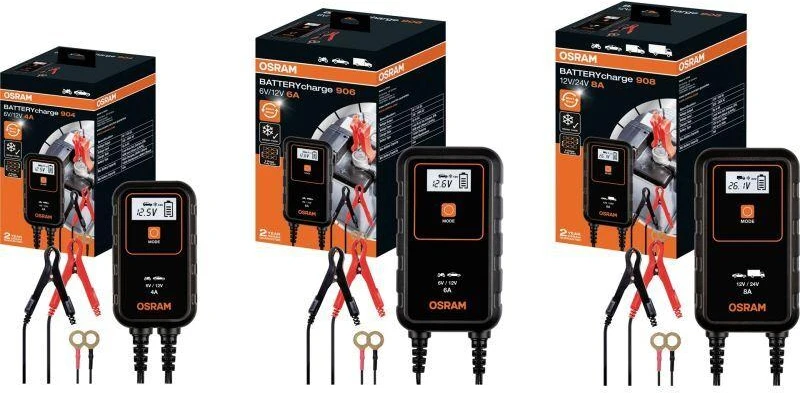 Akumuliatoriaus įkroviklis OSRAM 904, 6–12 V