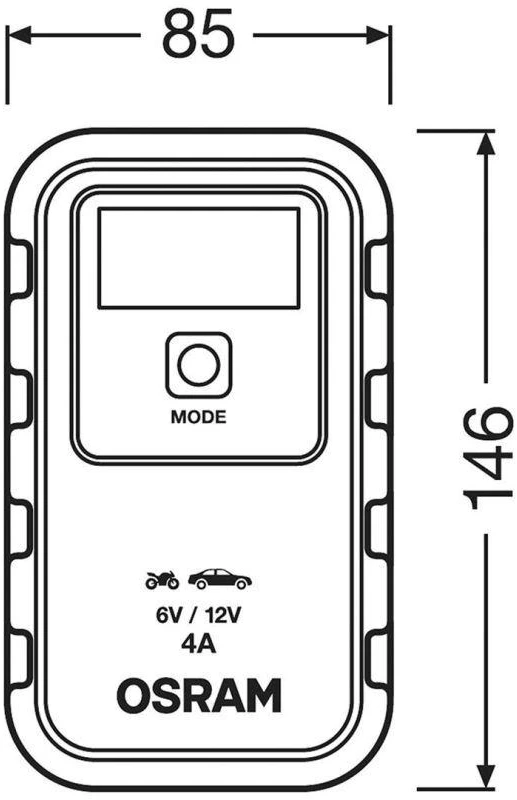 Akumuliatoriaus įkroviklis OSRAM 904, 6–12 V
