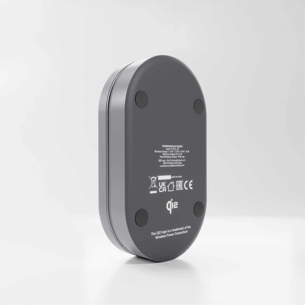 SBS 3 viename sulankstoma belaidė įkrovimo stotelė QI2 MFI - skirta iPhone - Juodas