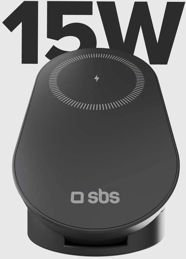 SBS 3 viename sulankstoma belaidė įkrovimo stotelė QI2 MFI - skirta iPhone - Juodas