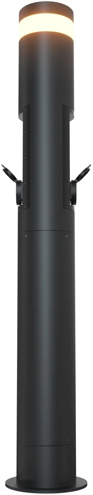 Įkrovimo stotelė EcoPillar 2x22kW su OCPP protokolu, valdymu Wi-fi