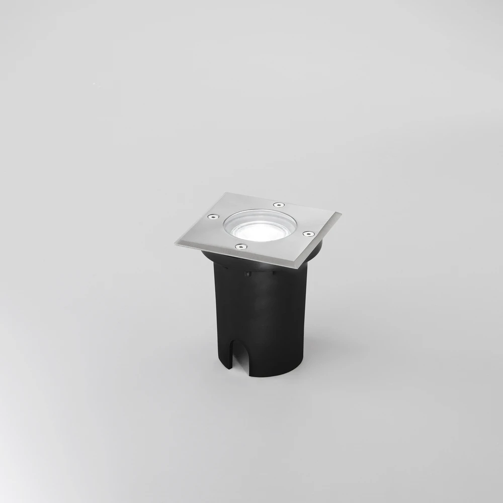 Įleidžiamas į grindinį šviestuvas DRIVE, plieno sp., 1xGU10, IP67