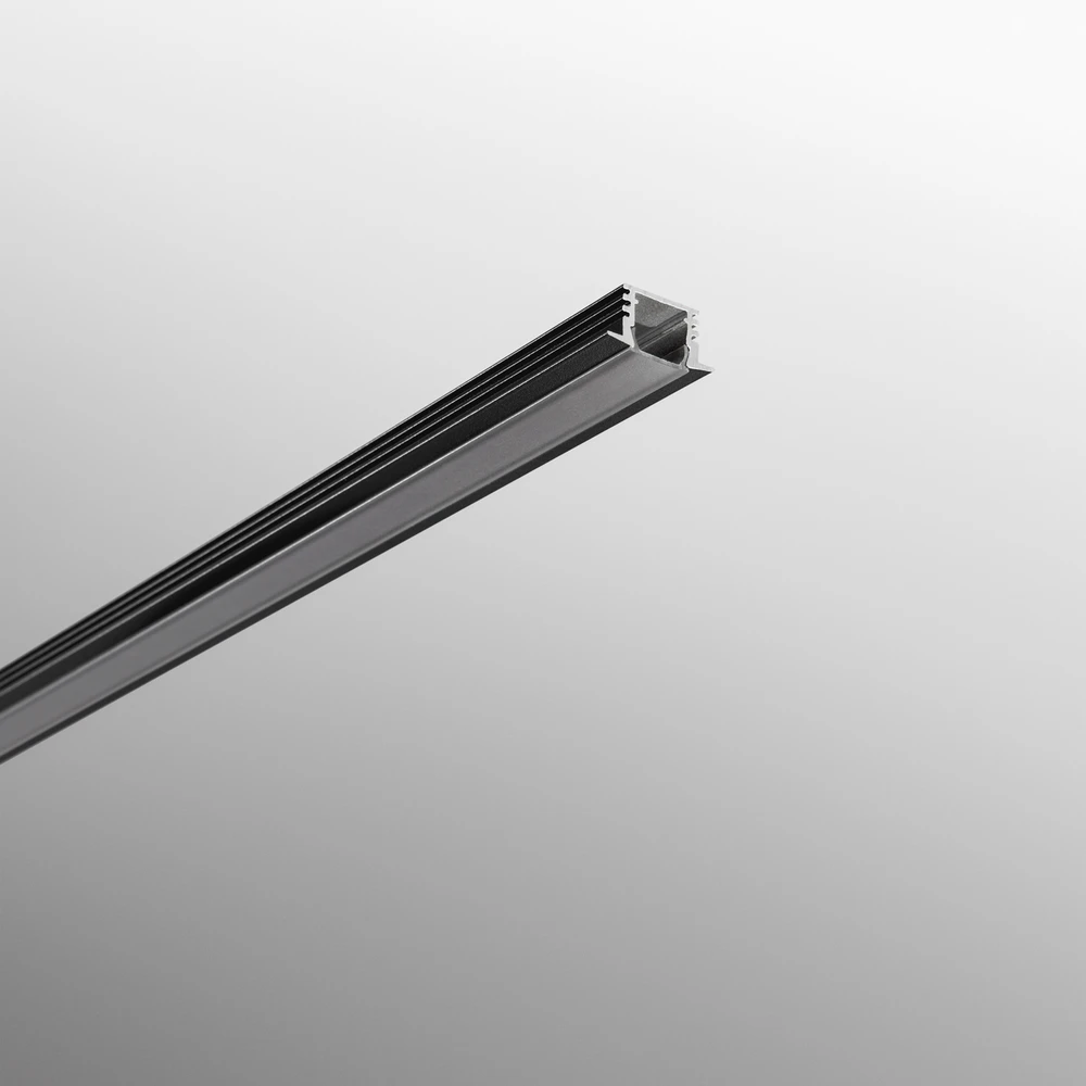Įleidžiamas LED profilis BERLINO, juodas, 2m