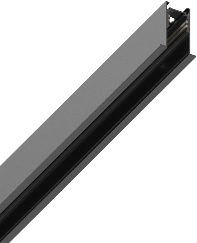 Įleidžiamas magnetinis bėgelis EGO, juodas, 2m, 320458
