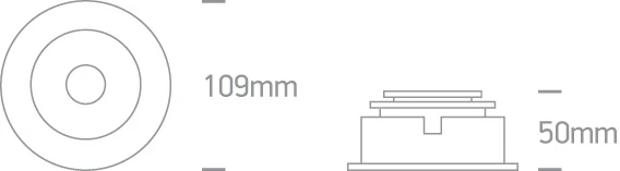 Įleidžiamas šviestuvas, GU10, pilkos sp., 10105CM