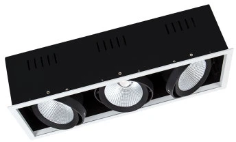 Ledvance Įleidžiamas šviestuvas MULTI 3x30W 4000K FL WT/BK