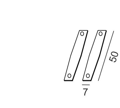 Įleidžiamo magnetinės sistemos PICO_LINE bėgelio mechaninis sujungimas, juodas, 2vnt.