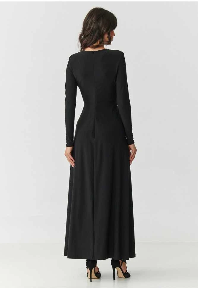 Ilga suknelė juoda Makadamia – elegantiškas pasirinkimas