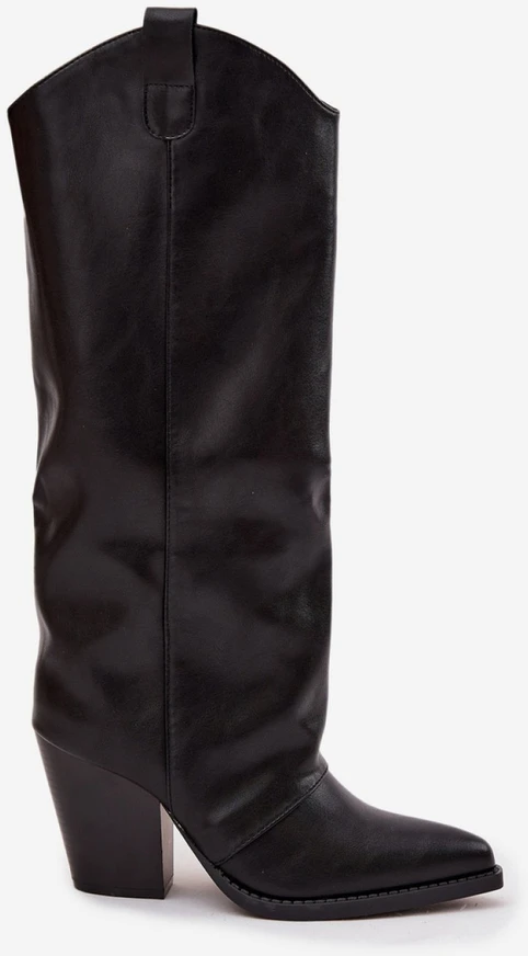 Ilgaauliai batai virš kelių su kulnu Step in style