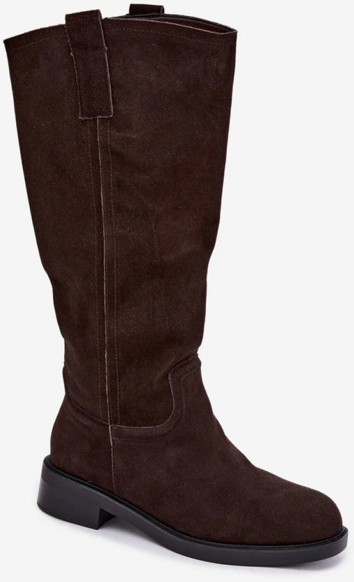 Ilgaauliai batai virš kelių su plokščiu kulnu STEP IN STYLE