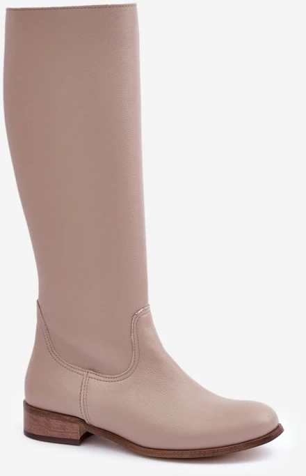 Ilgaauliai batai virš kelių su užtrauktuku Step in style