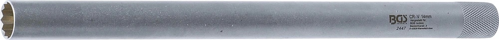 BGS ILGAS ŽVAKĖS GALVUTĖ SU MAGNETU | 10 MM (3/8") KVADRATINĖ JUNGTIS | 14 MM (2447)