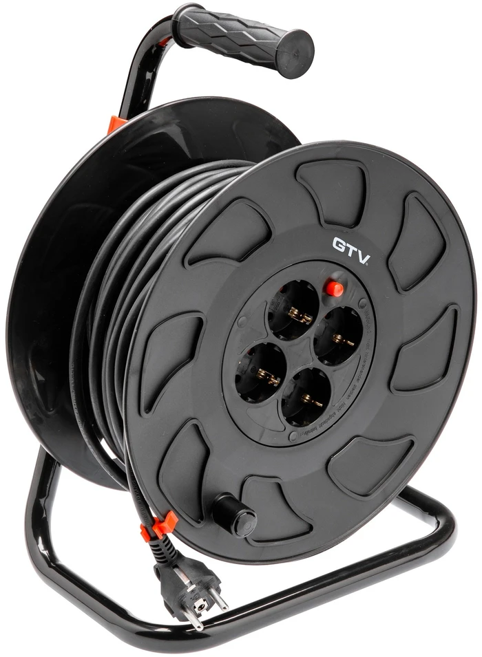 GTV Prailginimo laido ritė 3x1,5mm2, 50m, 4xschuko