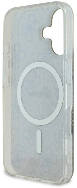 Guess GUHMP16SH4STW Apple iPhone 16 6.1″ rudos spalvos kietas dėklas IML 4G MagSafe