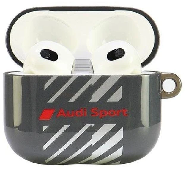 Audi IML Sport AirPods 3 dėklas juodos spalvos AUS-IMLAP3-RSQ/D1-BK