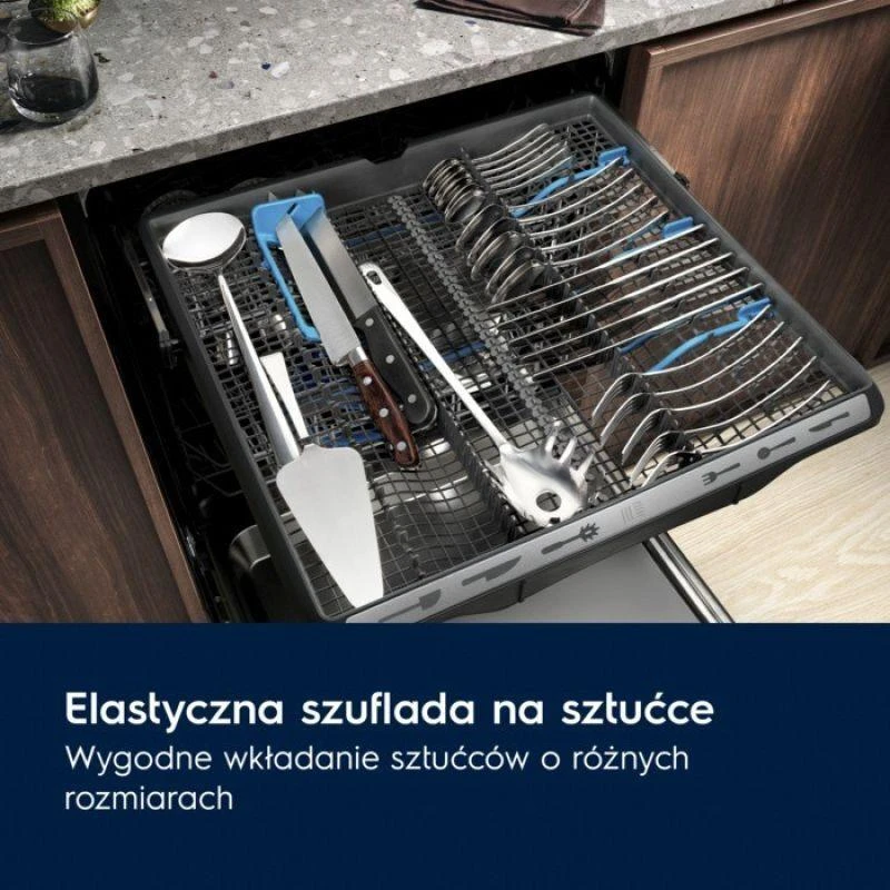 Indaplovė - Electrolux Eem43200l Visiškai Įmontuota, 10 Vietų, Sidabrinė