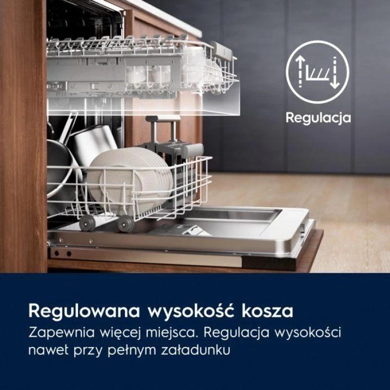 Indaplovė - Electrolux Eem43200l Visiškai Įmontuota, 10 Vietų, Sidabrinė