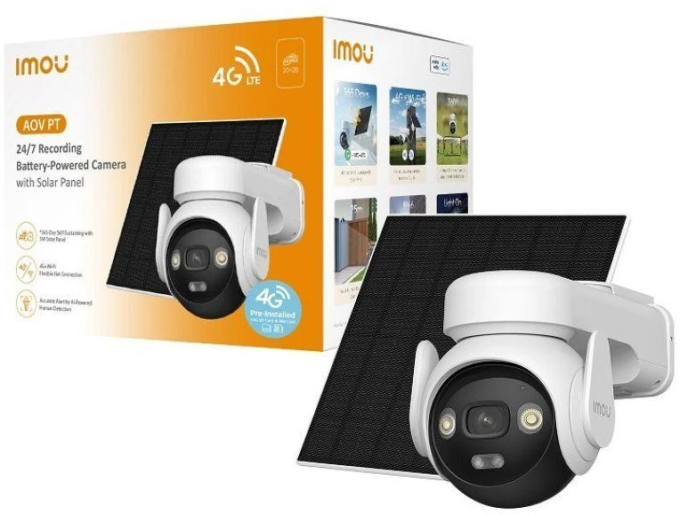 Imou AOV PT KIT 5MP 4G Wi-Fi IPC-B7ED-5M1TEA-EU/FSP14 IP stebėjimo kamera + saulės baterija