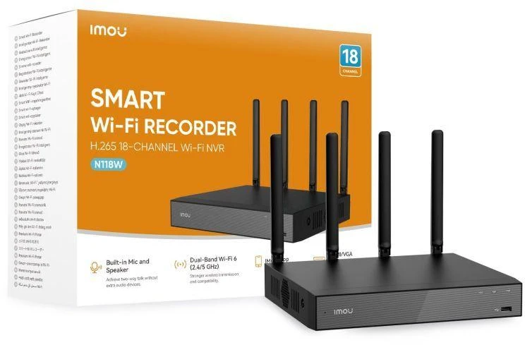 IMOU N118W 18-Channel IP Video Recorder