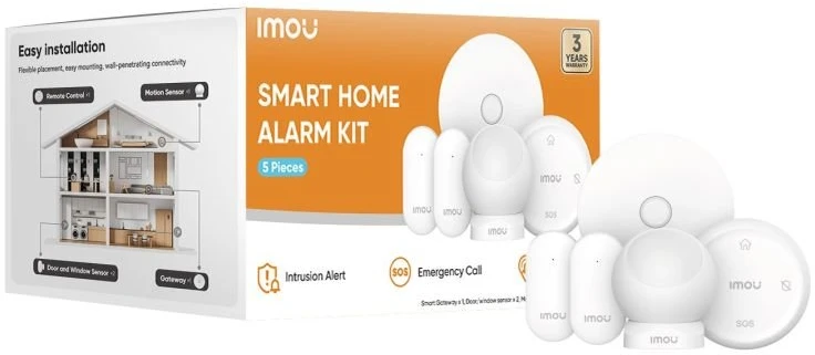 Imou Home Alarm Kit 5-piece išmaniųjų namų apsaugos komplektas „ZigBee“