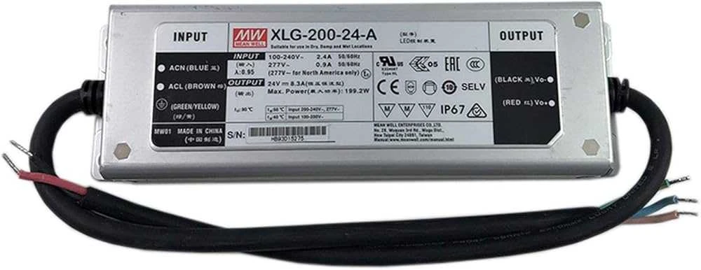 Impulsinis maitinimo šaltinis LED MEAN WELL 200W (8.3A/24V)