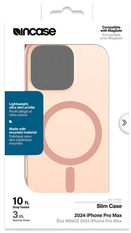Incase Slim dėklas MagSafe - dėklas Apple iPhone 16 Pro Max Blush Rožinė