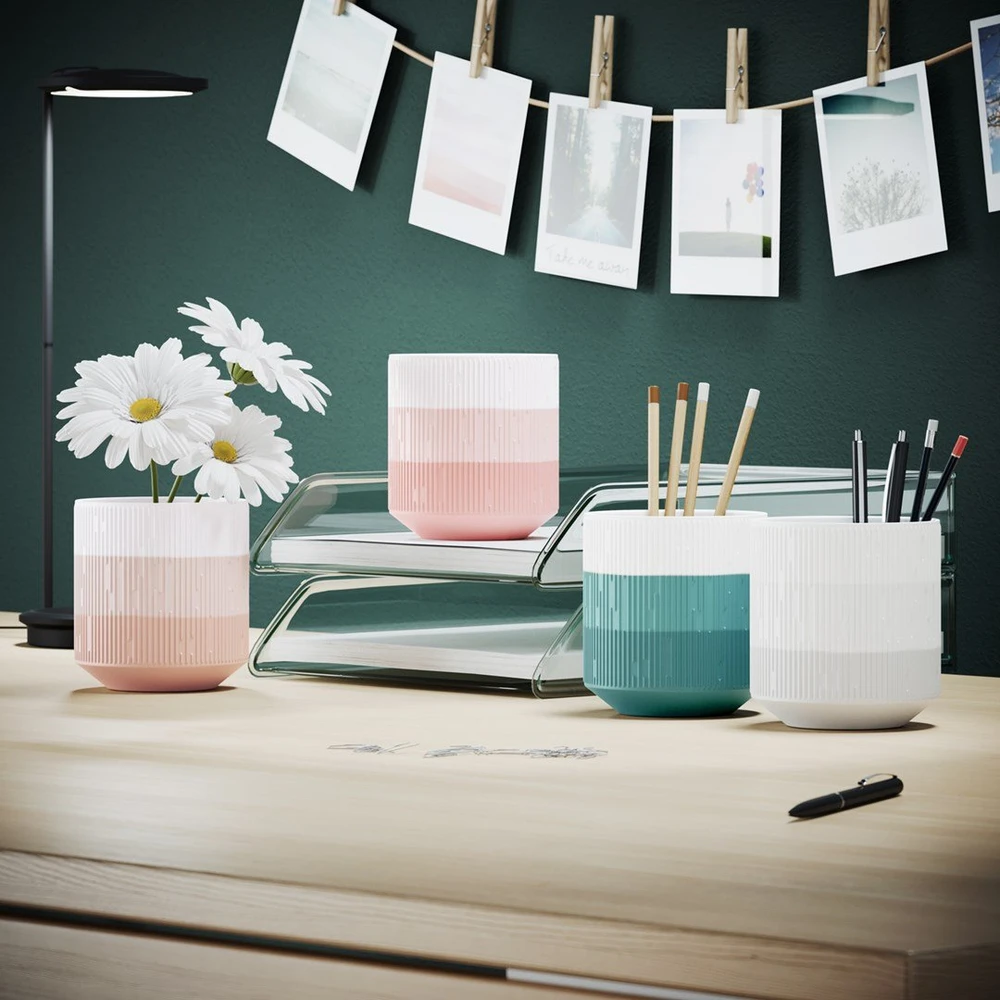 AmeliaHome Indelis su dangteliu pilkos spalvos 9×9,8 cm AH FINO