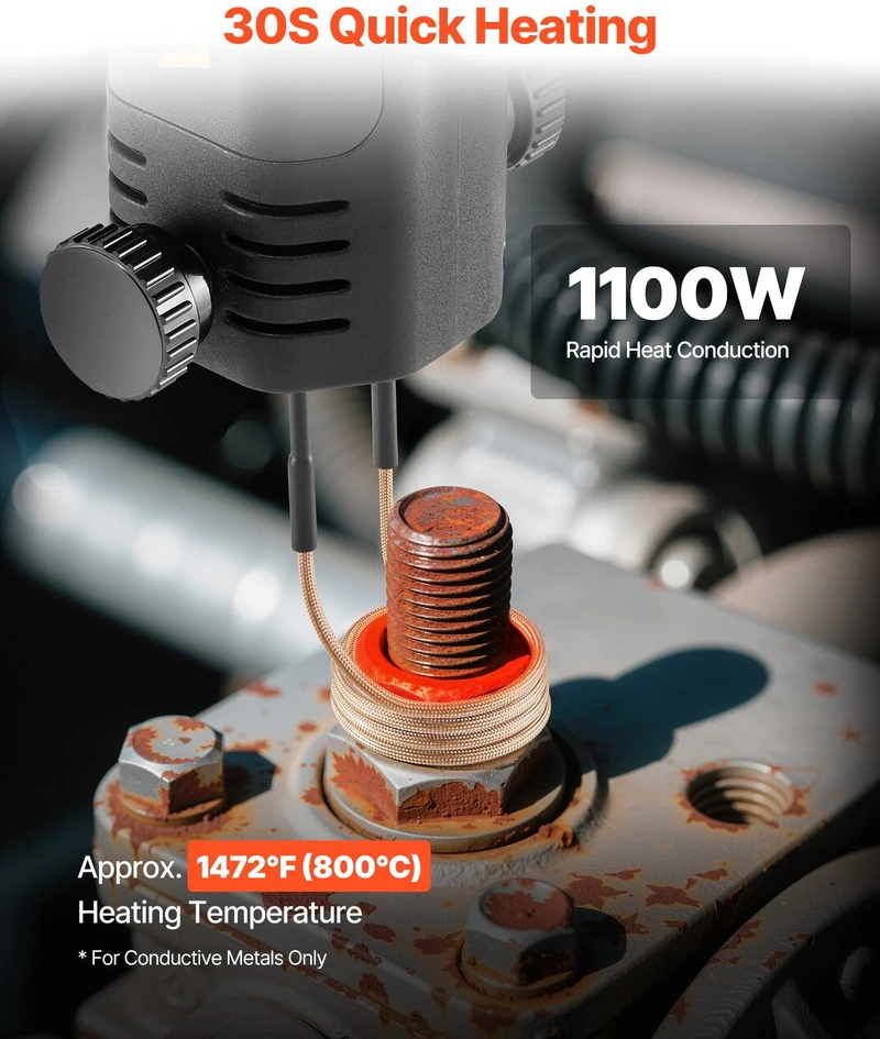 VEVOR Indukcinis varžtų šildytuvas, 1100W