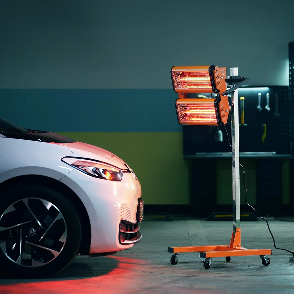 VEVOR 2200W infraraudonųjų spindulių lempa dažų džiovinimui