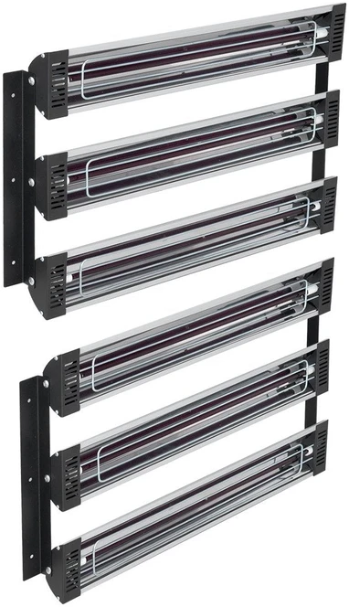 VEVOR Infraraudonųjų spindulių šildytuvas dažymo kabinoms, 2 komplektai, 3000W
