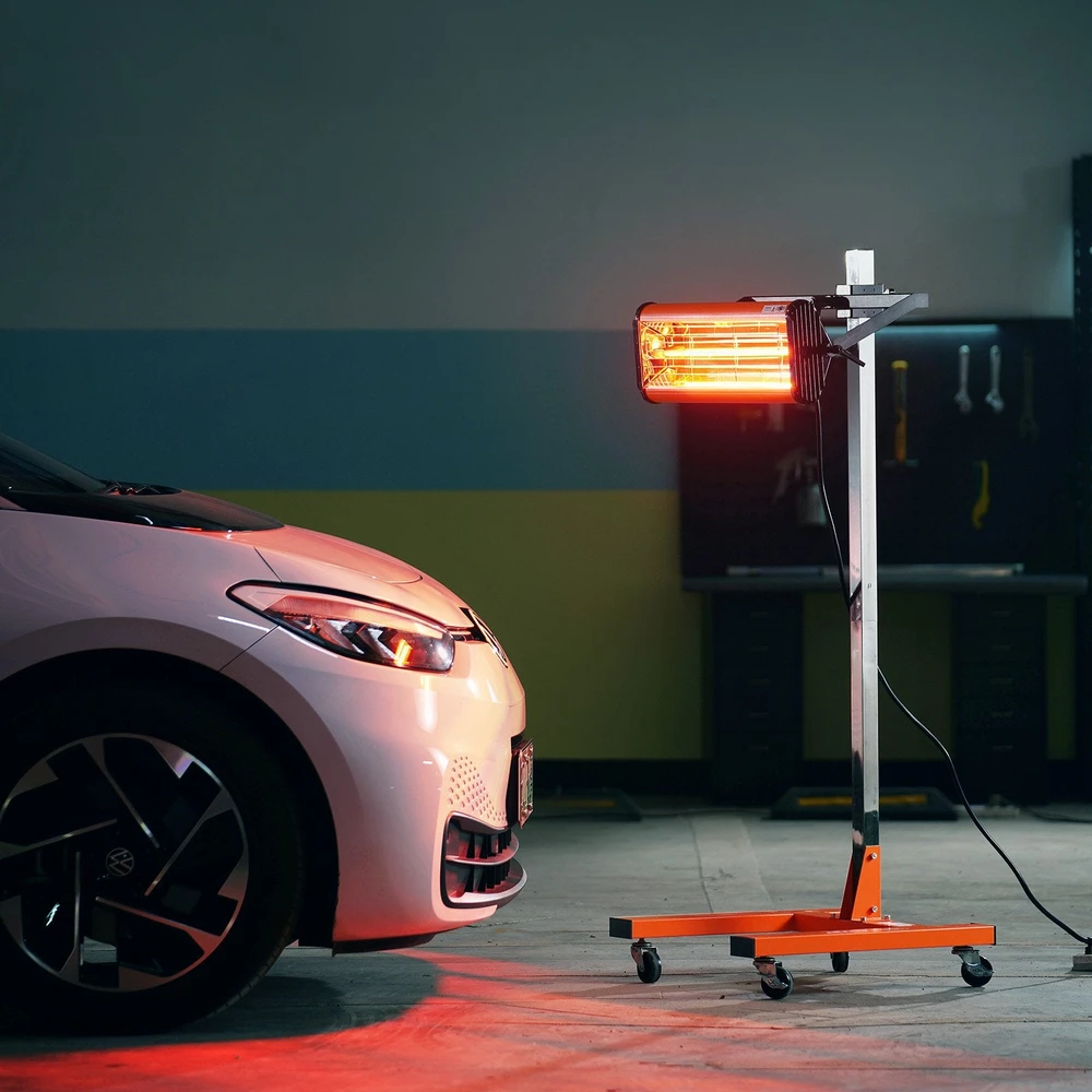 VEVOR 1500W infraraudonųjų spindulių lempa automobilių dažų džiovinimui
