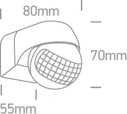Infraraudonųjų spindulių judesio jutiklis 400W, 22006
