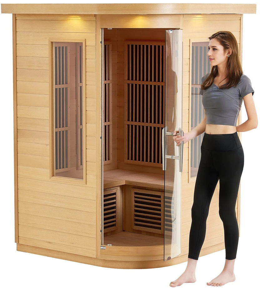 VEVOR Infraraudonųjų spindulių dvivietė medinė sauna