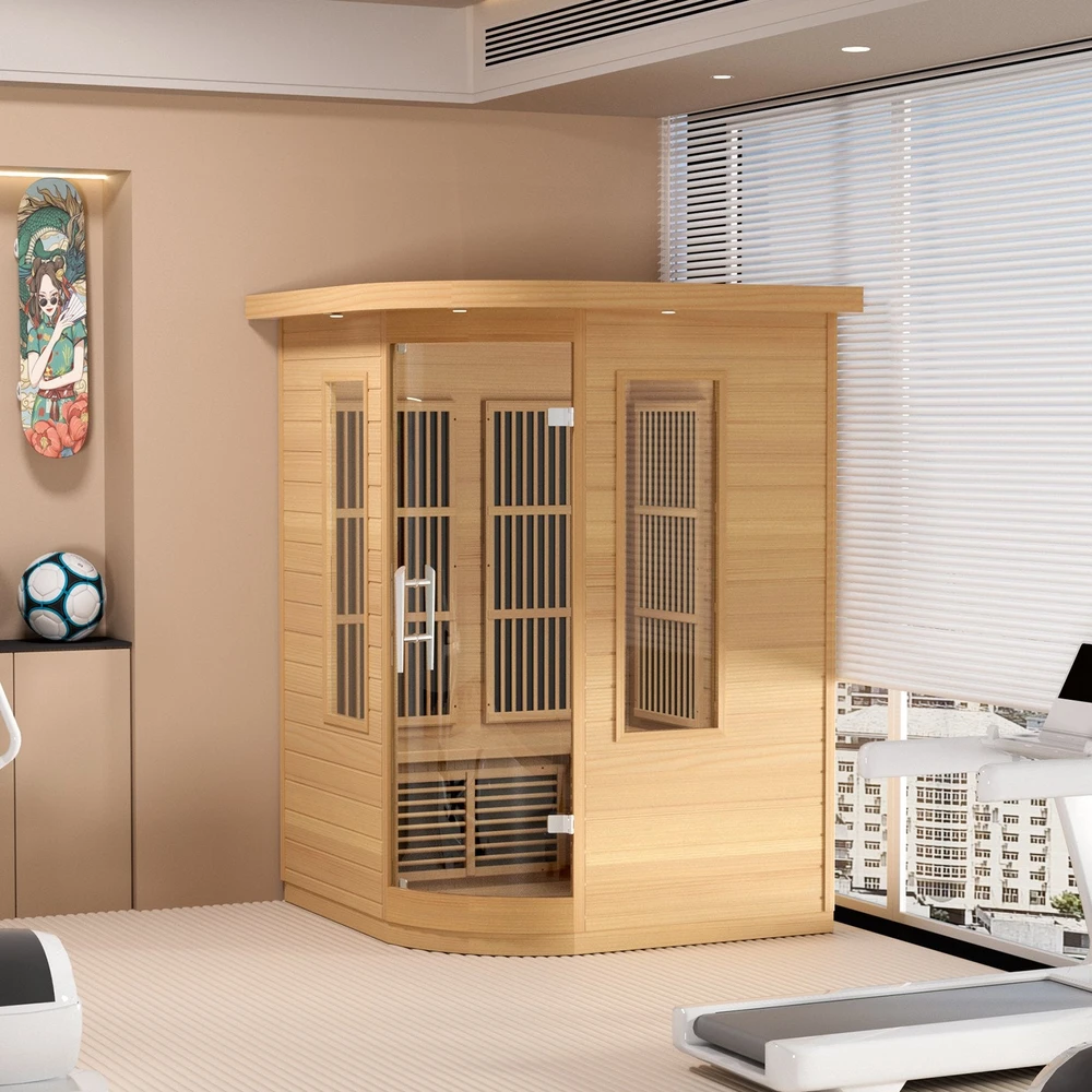 VEVOR Infraraudonųjų spindulių dvivietė medinė sauna