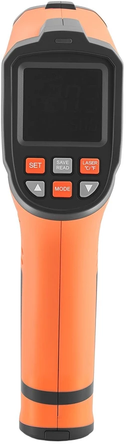 Infraraudonųjų spindulių termometras (pirometras) VEVOR GT1200, -30°C iki 1200°C