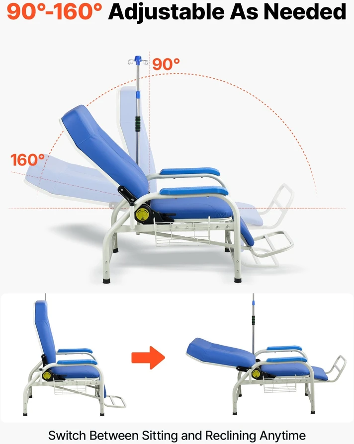 Infuzinė kėdė VEVOR JD-Chair04, 180 kg keliamoji galia