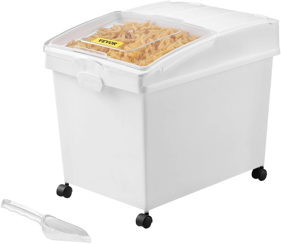 VEVOR Ingredientų dėžės su rateliais, 3 vnt.