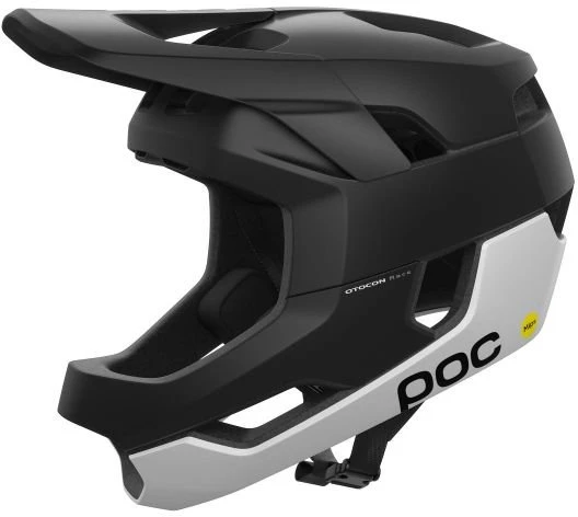 Integralinis dviračio šalmas POC Otocon Race Mips, juodai baltas