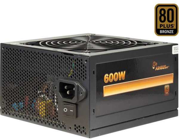 „Inter-Tech Argus BPS-600 600W“, kompiuterio maitinimo šaltinis - juodas, 4x PCIe, 600 vatų