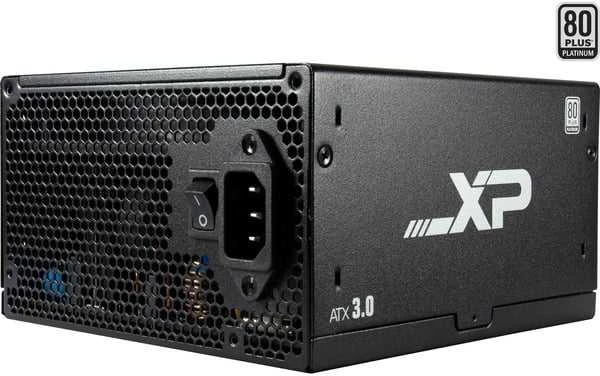 „Inter-Tech SAMA XPH-1200A“, kompiuterio maitinimo šaltinis – 1 x 12 kontaktų didelės galios GPU, 3 x PCIe, laidų valdymas, 1200 vatų