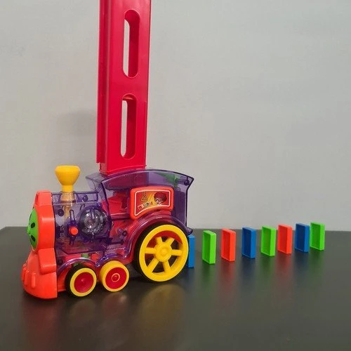 Kruzzel Interaktyvus domino traukinys su LED apšvietimu