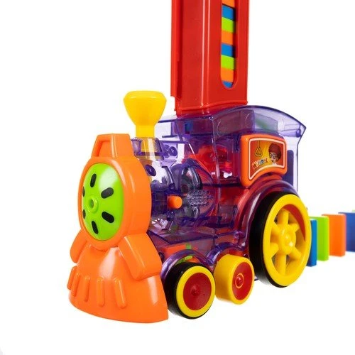 Kruzzel Interaktyvus domino traukinys su LED apšvietimu