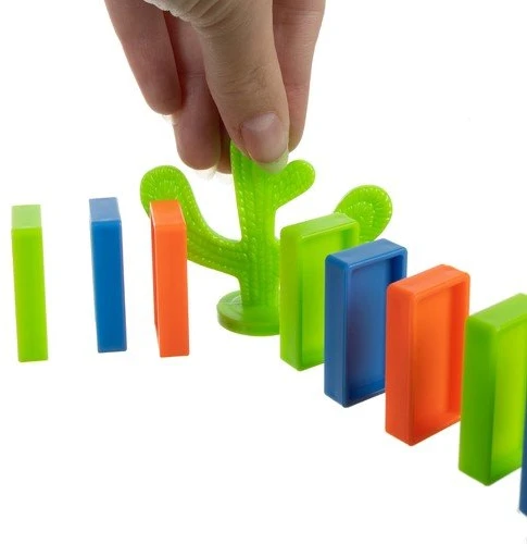 Kruzzel Interaktyvus domino traukinys su LED apšvietimu