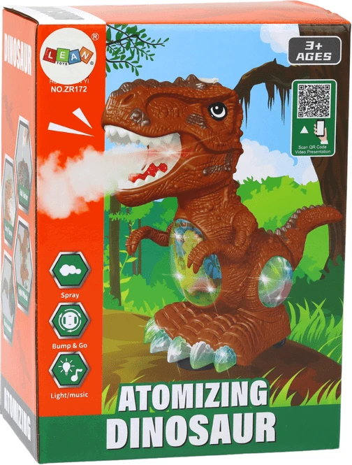 Žaislinis dinozauras su judesio ir šviesos efektais Lean Toys