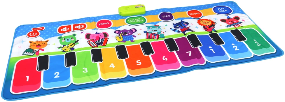 Lean Toys Muzikinis interaktyvus kilimėlis vaikams 146x60 cm