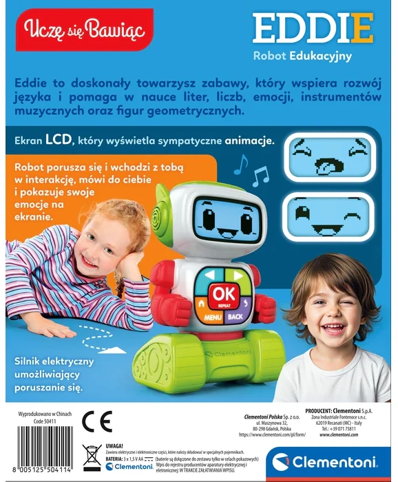 Clementoni Eddie edukacinis robotas