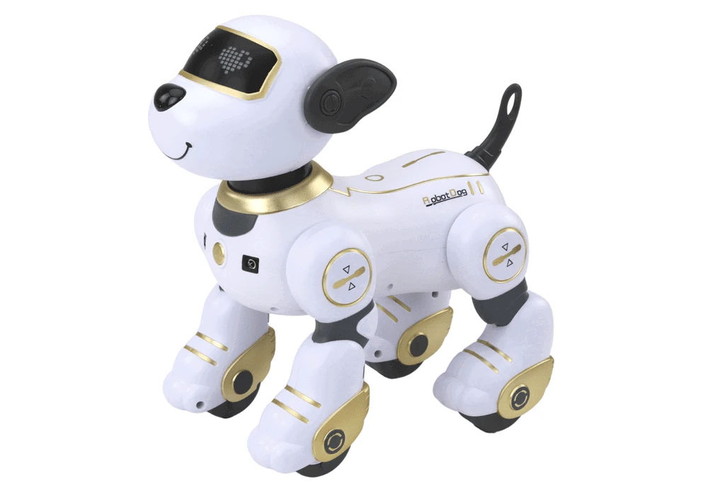 Lean Toys Nuotoliniu būdu valdomas interaktyvus robotas šuo, 23x23x14 cm